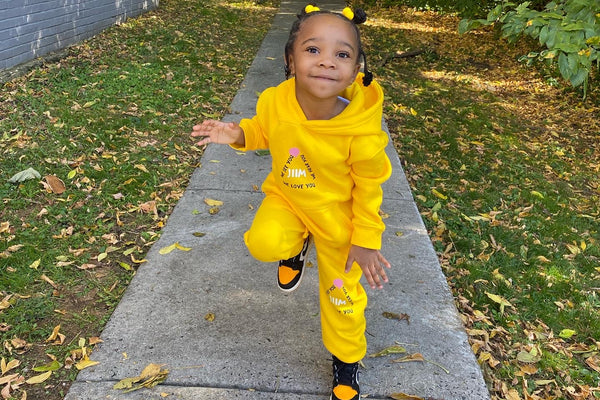 Kids Unisex Heavy Blended Yellow Sweatsuits